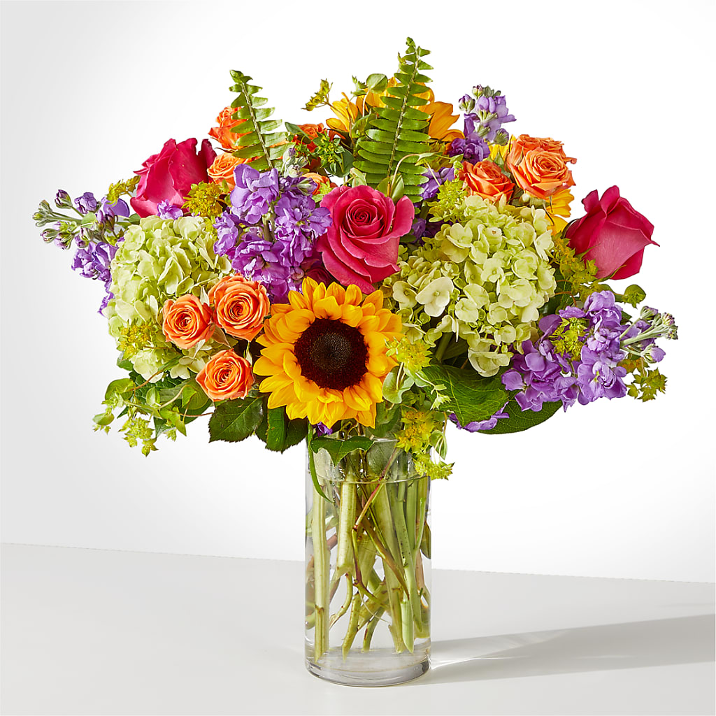 Vibrant Greetings Bouquet – Illusion Flower Shop, Houston TX