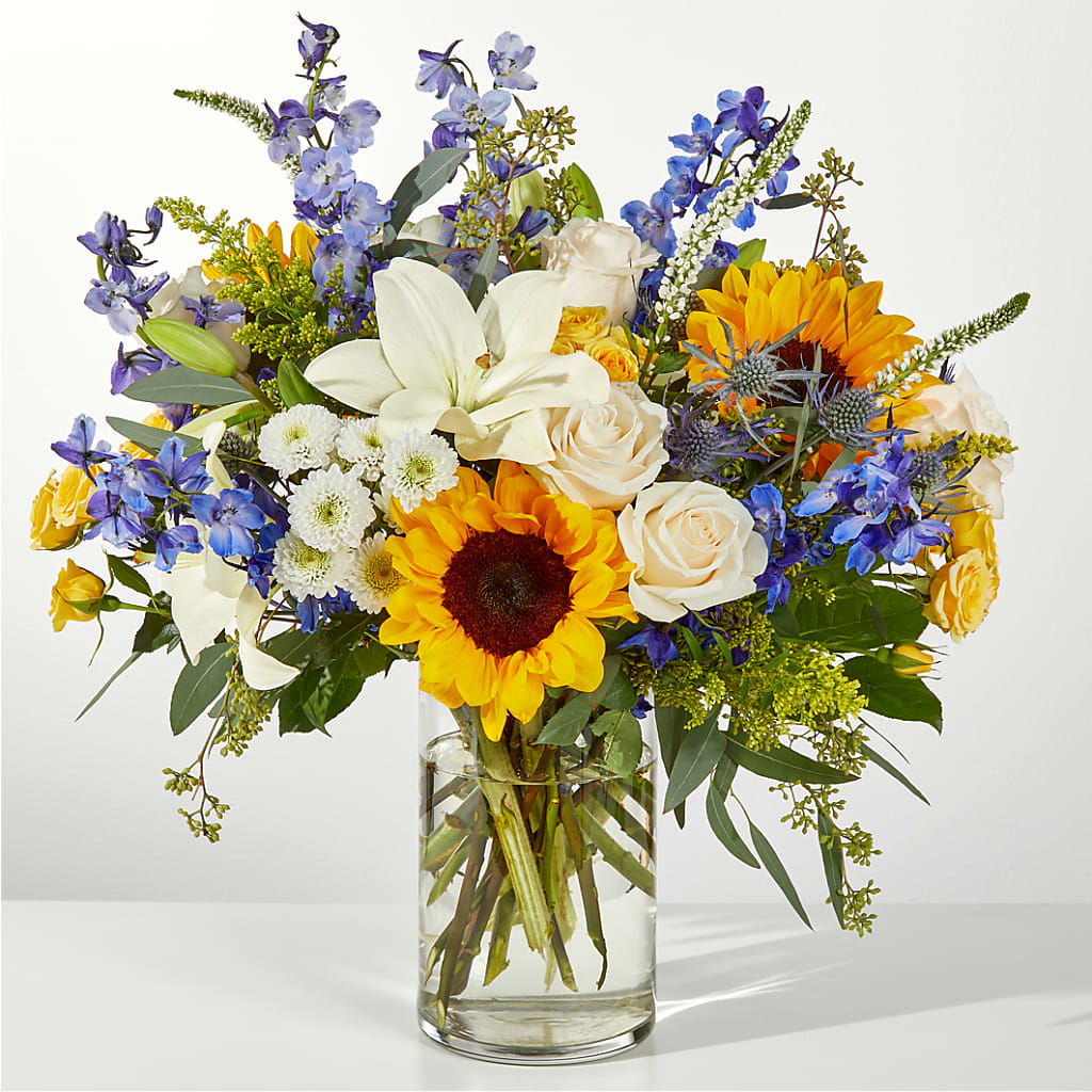 Wonderfully Sunny Bouquet – Illusion Flower Shop, Houston TX