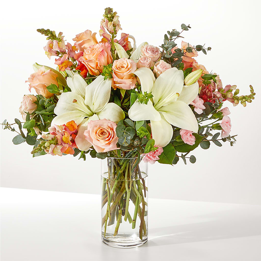 Grapefruit Splash Bouquet – Illusion Flower Shop, Houston TX