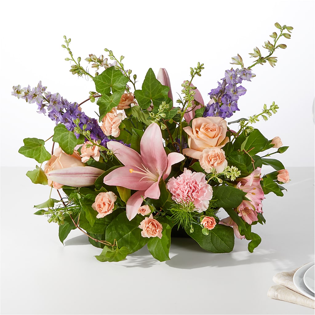 Blossom Time Centerpiece – Illusion Flower Shop, Houston TX