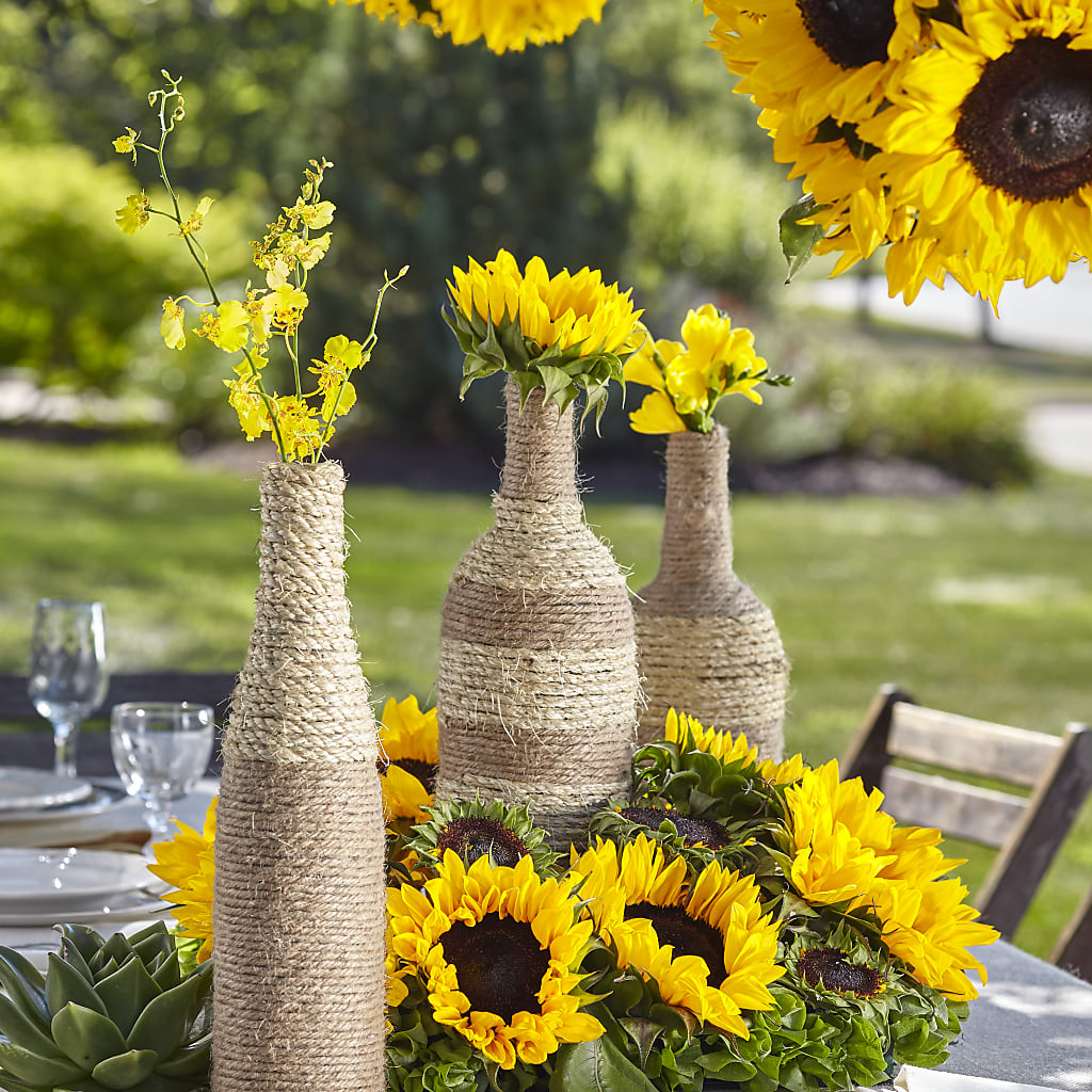 Sublime Garden Centerpiece – Illusion Flower Shop, Houston TX