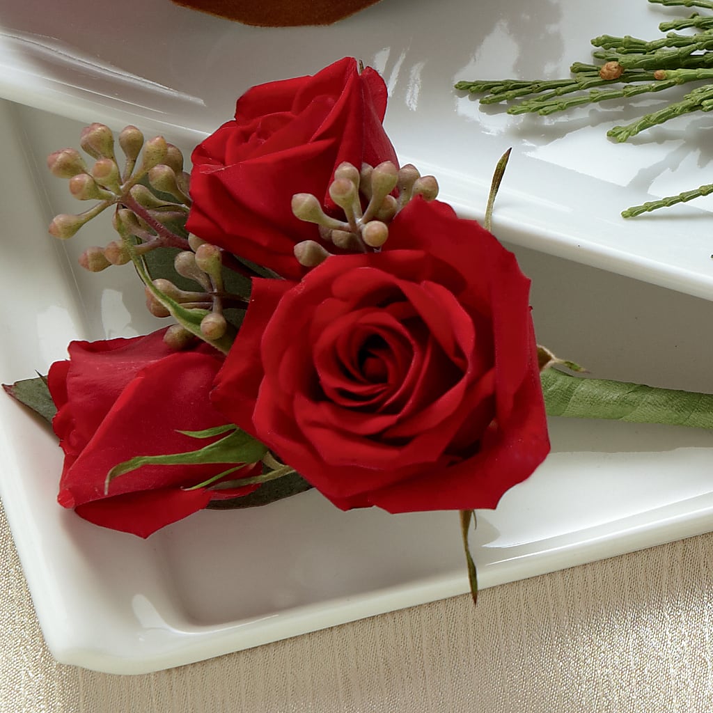 Red Spray Rose Boutonniere – Illusion Flower Shop, Houston TX