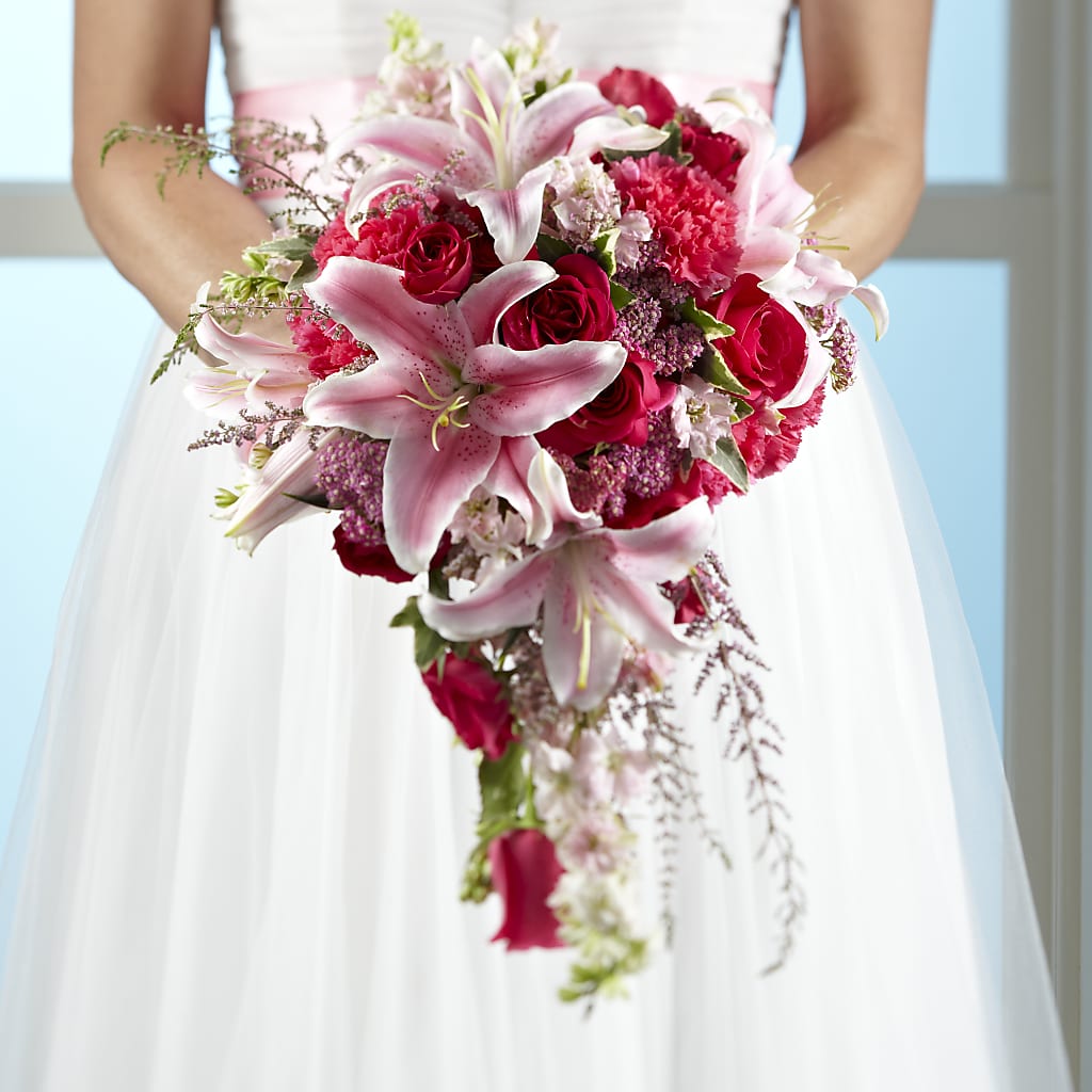 Lily & Rose Bouquet – Illusion Flower Shop, Houston TX