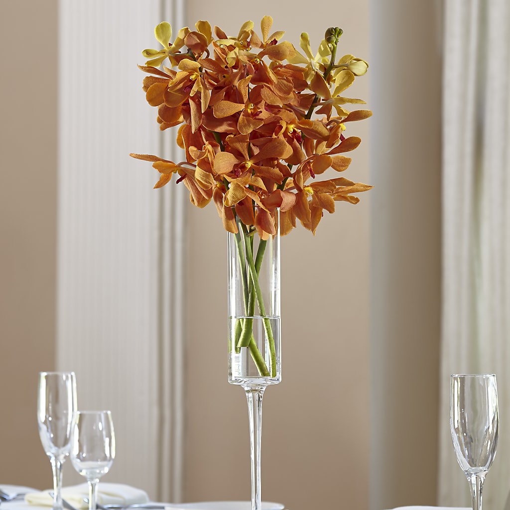Orange Mokara Bouquet – Illusion Flower Shop, Houston TX