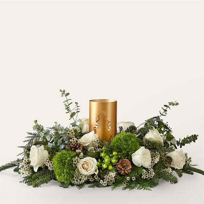 Chestnuts Roasting Centerpiece –  Illusion Flower Shop, Houston TX