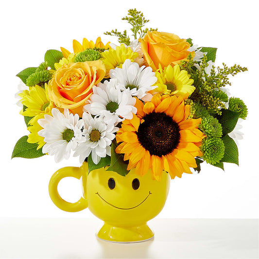 Be Happy Bouquet –  Illusion Flower Shop, Houston TX