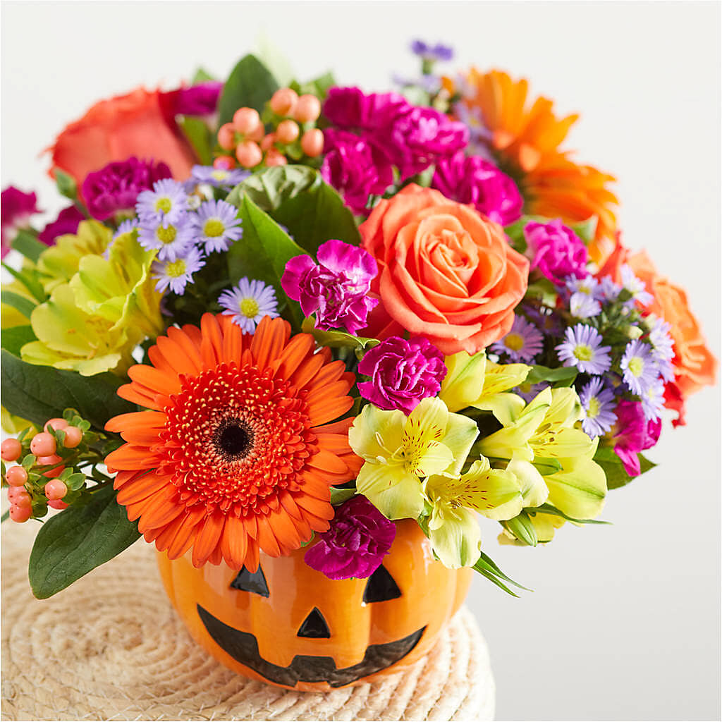 Tricks & Treats Pumpkin –  Illusion Flower Shop, Houston TX