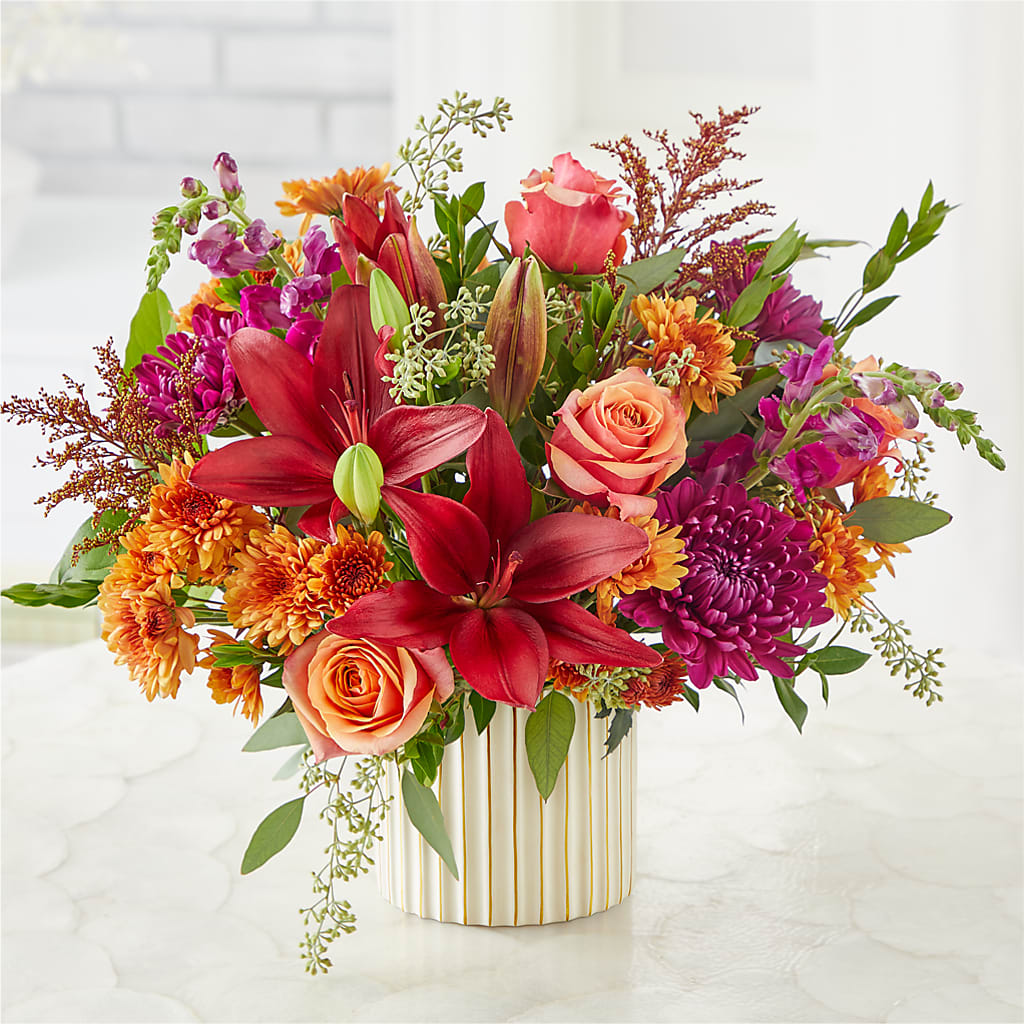 Burgundy Landscape Bouquet –  Illusion Flower Shop, Houston TX