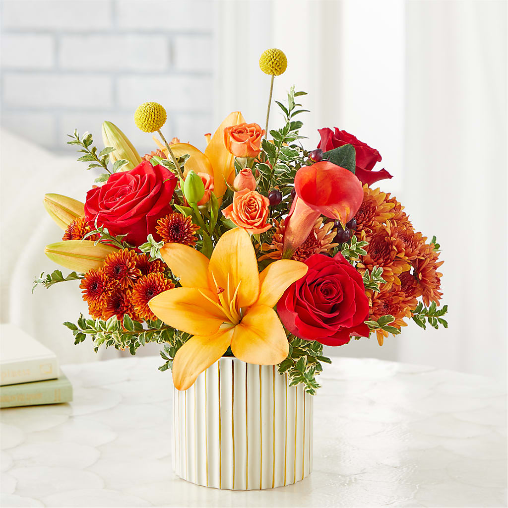 Scarlet Skies Bouquet –  Illusion Flower Shop, Houston TX