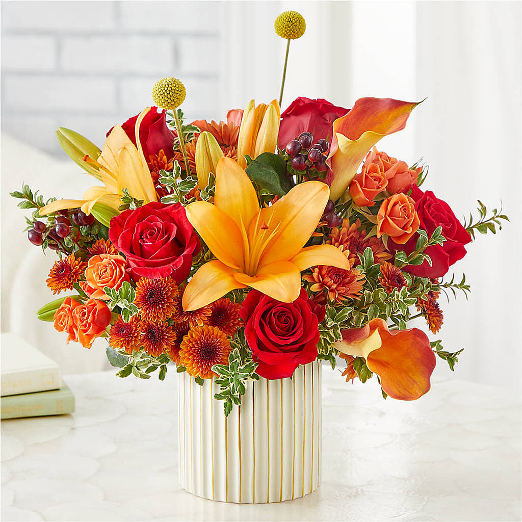 Scarlet Skies Bouquet –  Illusion Flower Shop, Houston TX