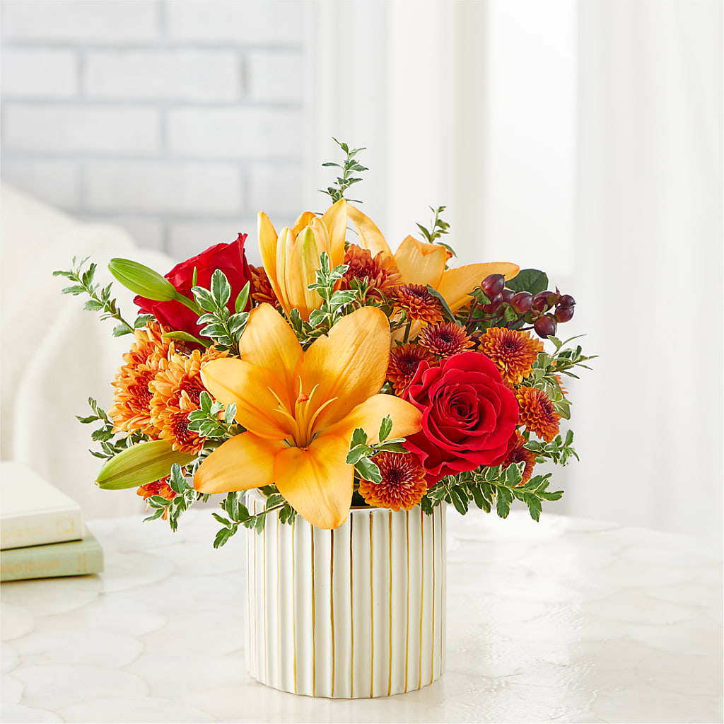Scarlet Skies Bouquet –  Illusion Flower Shop, Houston TX