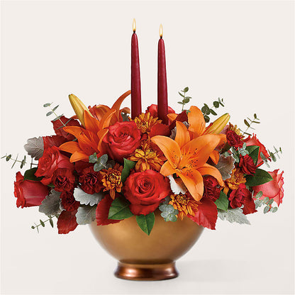Fruits of Fall Centerpiece –  Illusion Flower Shop, Houston TX