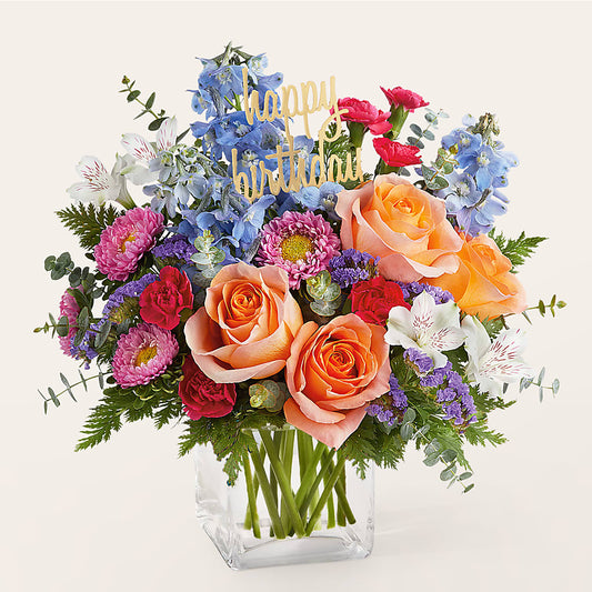 Birthday Bash Bouquet –  Illusion Flower Shop, Houston TX