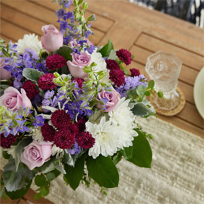 Violet Frost Bouquet –  Illusion Flower Shop, Houston TX