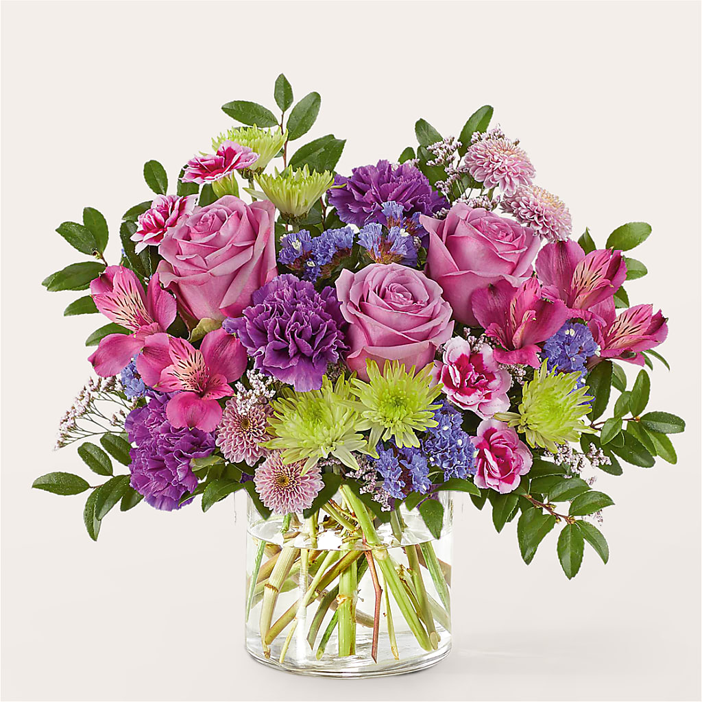 Glass Half Full Bouquet –  Illusion Flower Shop, Houston TX