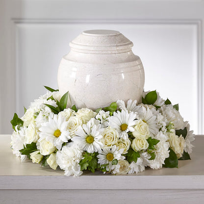 Ivory Gardens Cremation Adornment –  Illusion Flower Shop, Houston TX