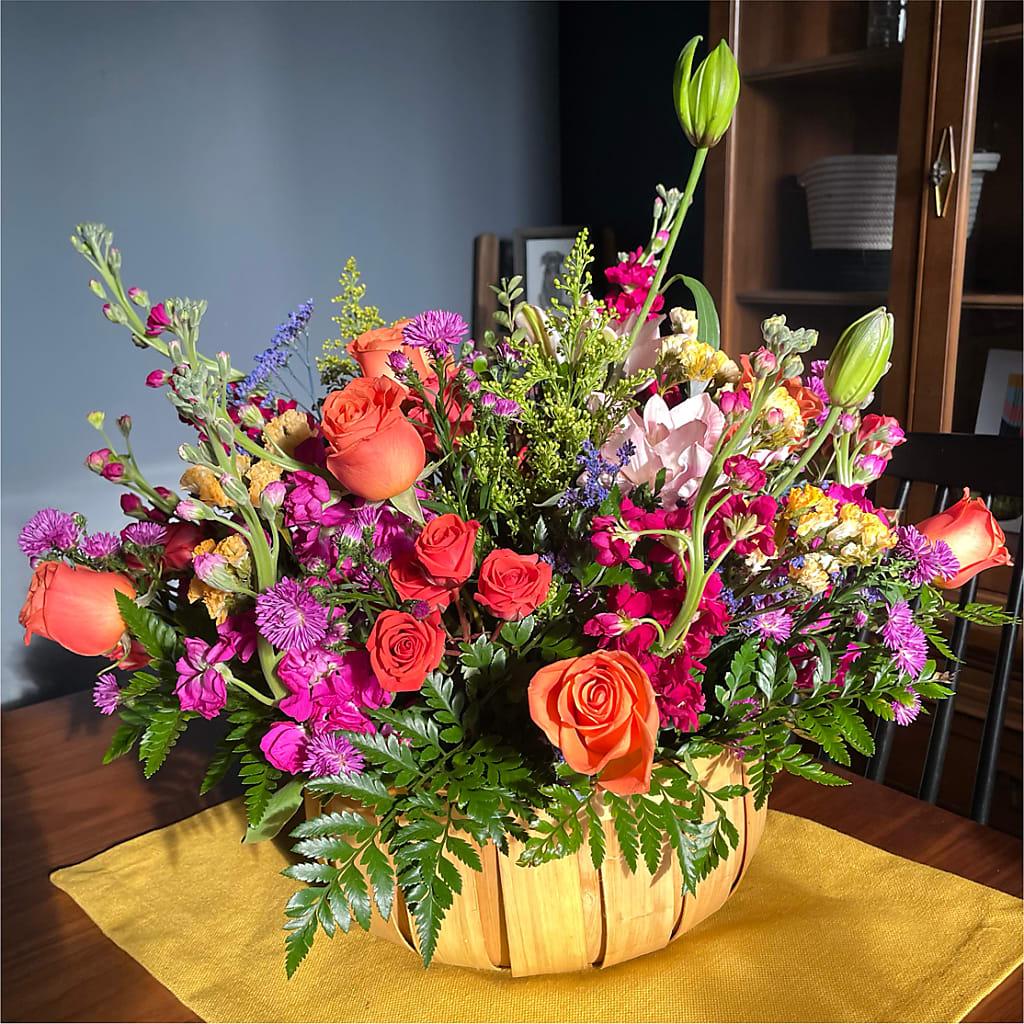 Garden of Life Basket –  Illusion Flower Shop, Houston TX