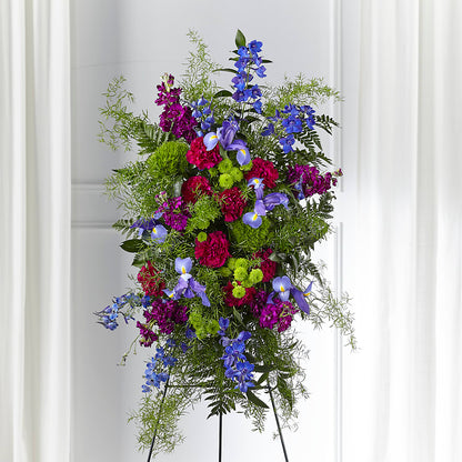 Heavenly Skies Standing Spray –  Illusion Flower Shop, Houston TX