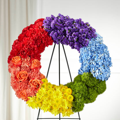 Circle of Love Wreath –  Illusion Flower Shop, Houston TX
