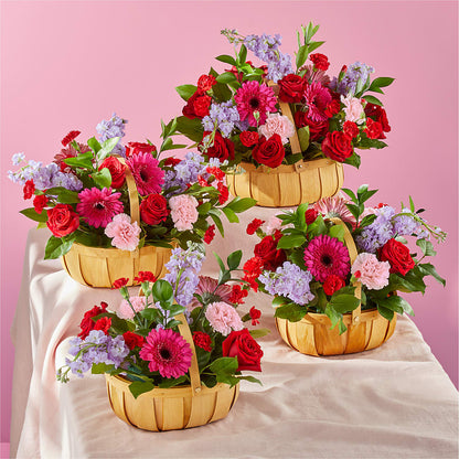Pink Picnic Basket –  Illusion Flower Shop, Houston TX