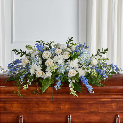 Timeless Essence Casket Spray –  Illusion Flower Shop, Houston TX