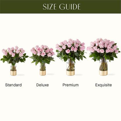 Picture Perfect Pink Rose Bouquet –  Illusion Flower Shop, Houston TX