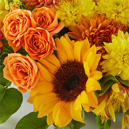 Autumn Harmony Centerpiece –  Illusion Flower Shop, Houston TX