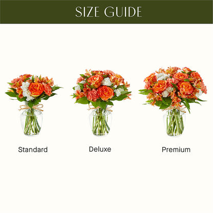 Apricot Glow Bouquet –  Illusion Flower Shop, Houston TX