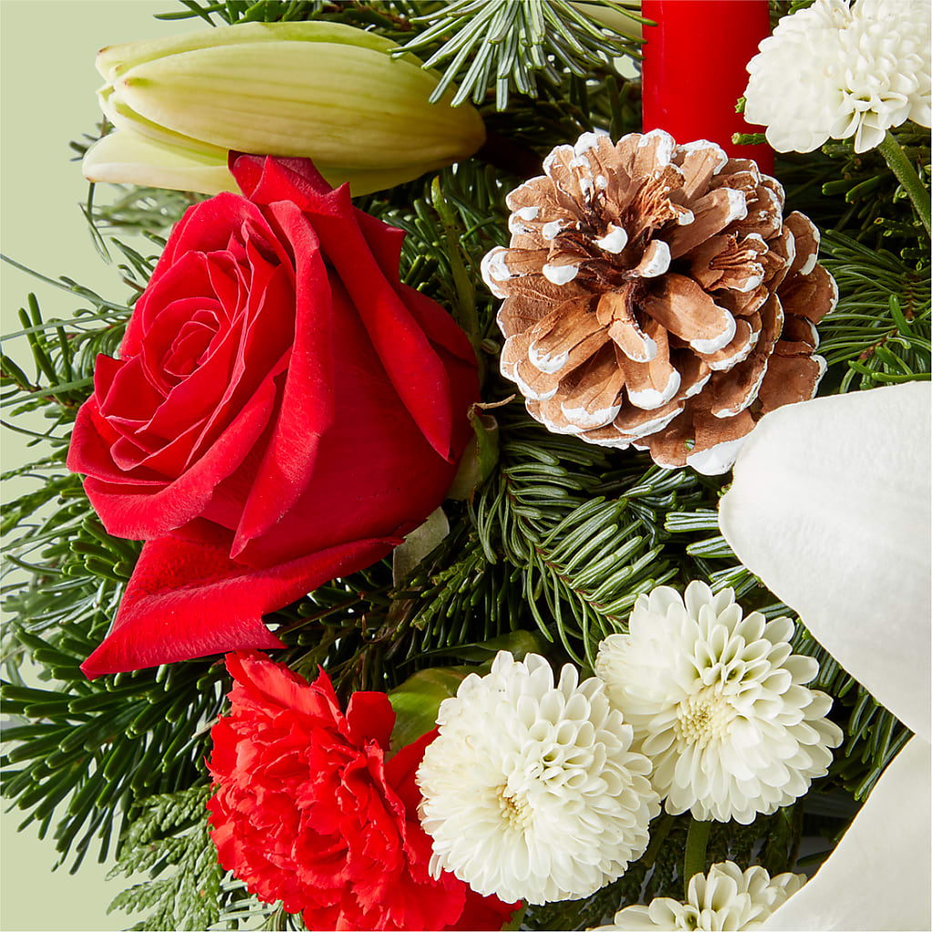 Seasonal Festivities Centerpiece –  Illusion Flower Shop, Houston TX