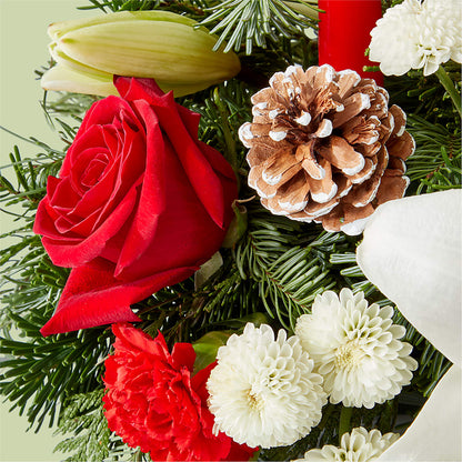 Seasonal Festivities Centerpiece –  Illusion Flower Shop, Houston TX
