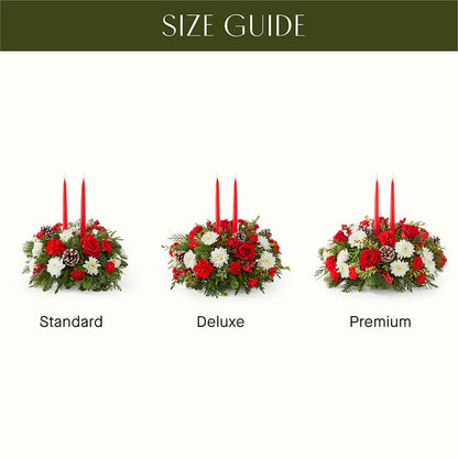 Holiday Soiree Centerpiece –  Illusion Flower Shop, Houston TX