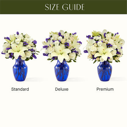 Sapphire Rush Bouquet –  Illusion Flower Shop, Houston TX