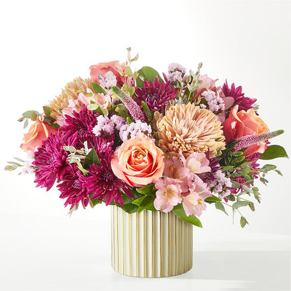 Berry Cobbler Bouquet with Ivory Vase –  Illusion Flower Shop, Houston TX