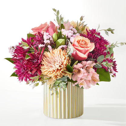 Berry Cobbler Bouquet with Ivory Vase –  Illusion Flower Shop, Houston TX