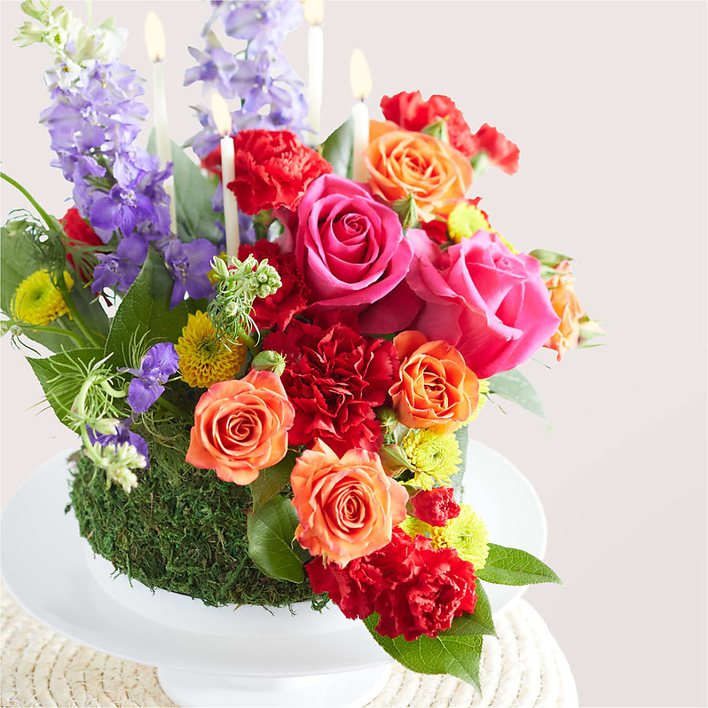 Best Year Yet Floral Cake –  Illusion Flower Shop, Houston TX