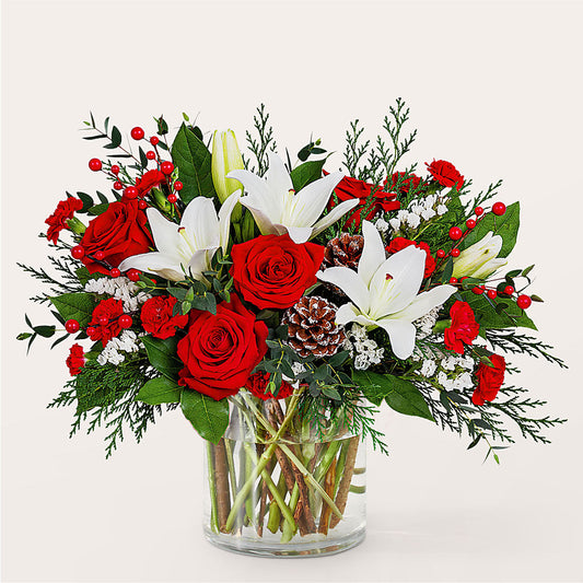 Best in Snow Bouquet –  Illusion Flower Shop, Houston TX