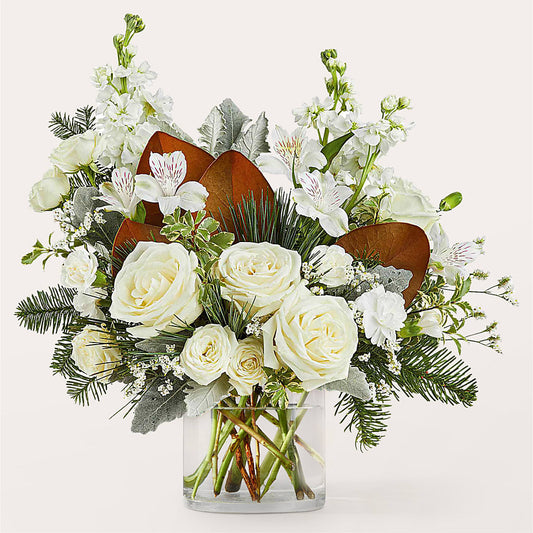 Fresh Snowfall Bouquet –  Illusion Flower Shop, Houston TX