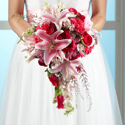 Lily & Rose Bouquet –  Illusion Flower Shop, Houston TX
