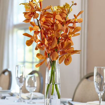 Orange Mokara Bud Vase –  Illusion Flower Shop, Houston TX